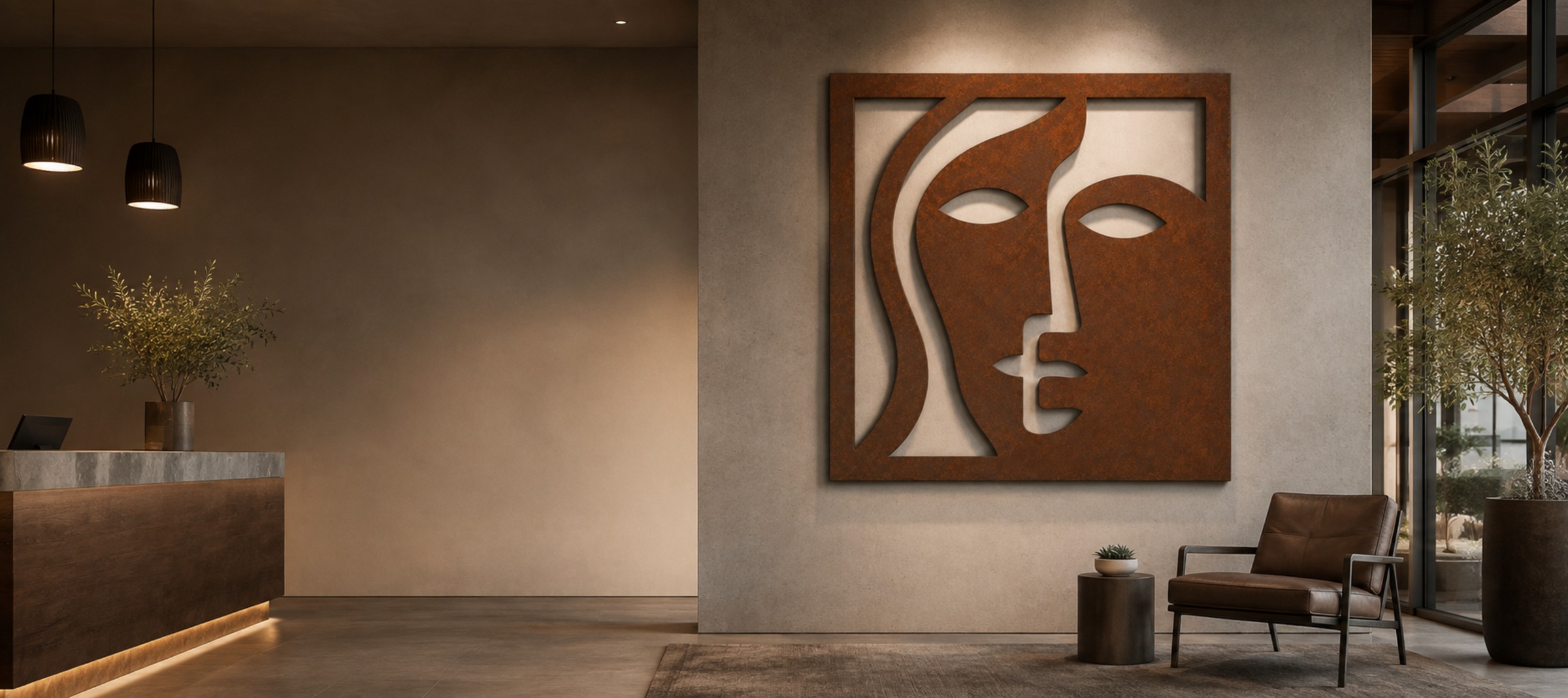 Hand-painted wall art that makes a room feel yours